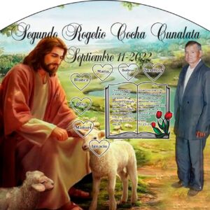 Epitafio en Vidrio Templado.